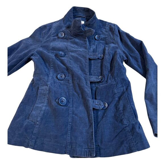 Mossimo Supply Blue Cotton Velvet Blazer Jacket - Size L - Picture 4 of 5